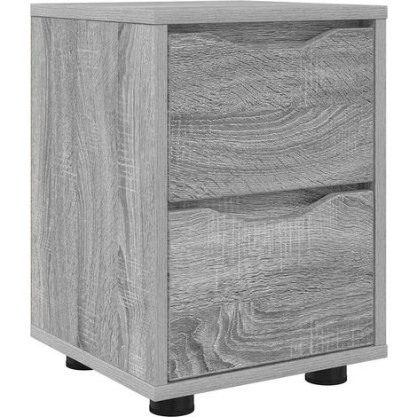 Nachttisch Graues Sonoma 30,5 x 30 x 43 cm Holzwerkstoff vidaXL