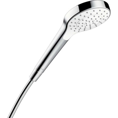 Hansgrohe Croma Select S - Alcachofa de ducha 110, EcoSmart 7 l/min, blanco/cromo 26806400
