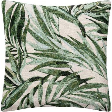 Housse de Coussin "Tropic" 40x40cm Vert Cèdre (1/3)
