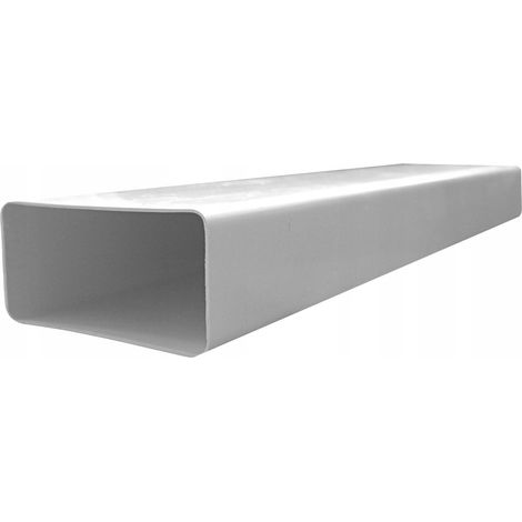 Conduit ventilation Dospel d/p 110x55 1 m ABS blanc (1/3)
