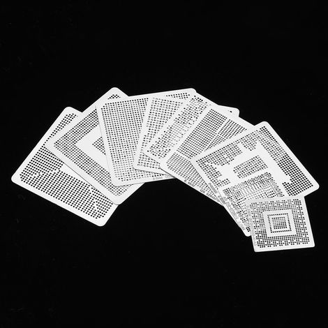 Kit 33 pièces pour rebillage BGA, gabarits en acier, maillage universel, chauffe directe, ensemble de réparation (1/5)