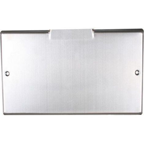 Schlösser Armaturen ABDECKUNG MIT SCHRAUBEN, 2-FACH CHROM-NICKEL-STAHL, MATTIERT