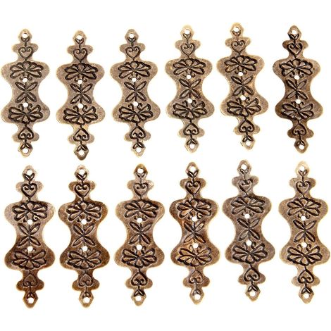 Protections d'angle métalliques, vintage (20 pièces, 56 x 20 mm) (1/5)
