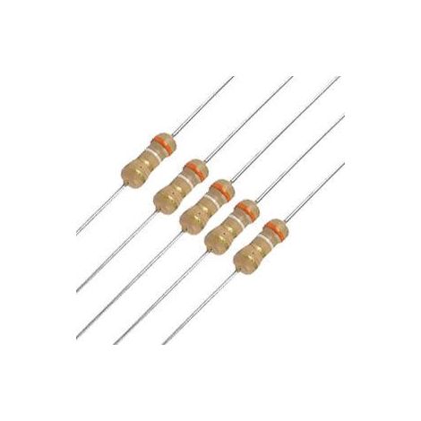 3R9 1/4W   Resistencia Carbon  3,9 Ohm 1/4W 5%