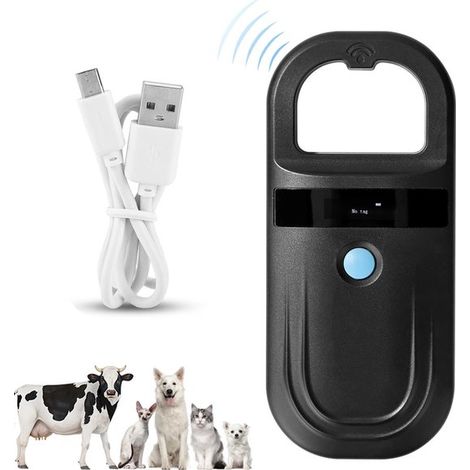 Lecteur de puces RFID avec Bluetooth pour animaux de compagnie. Lecteur de puces compact. Lecteur de puces pour animaux. Rechargeable par USB. Lecteur de puces sans fil FDX B & (1/5)