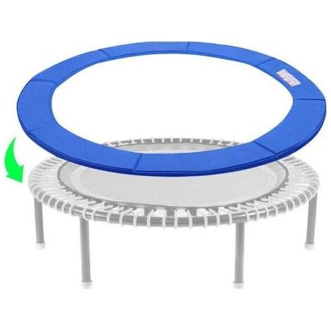 Trampoline bord couvre trampoline ressort housse de protection latérale ø305cm Bleu - Bleu (1/4)