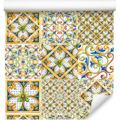 Papier peint mosaïque et à motifs colorés pour salon et chambre 50x1000 cm (1/5)