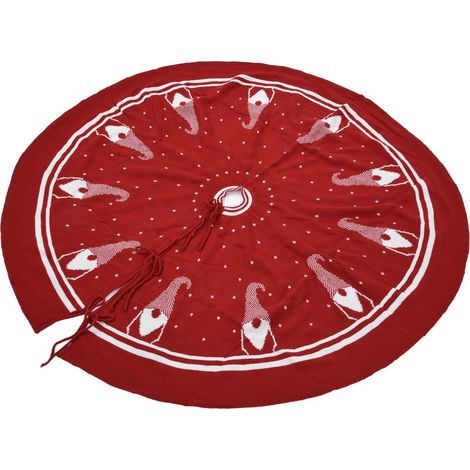 Jupon de Sapin de Noël Doux et Réutilisable - Tapis de Décoration pour Base d'Arbre (1/5)
