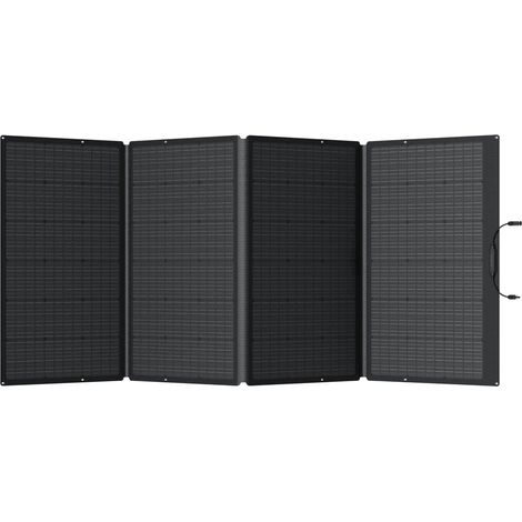 Ecoflow – Panneau solaire portable 400W – Panneau pliable monocrystallin – Protection IP68 – Dimensions plié 105.8 x 62 x 2.5 cm – Rendement 23% (1/10)