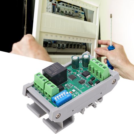 ModbusRTU RS485 1-Kanal DI-DO 24V DC Relaismodul (1/5)