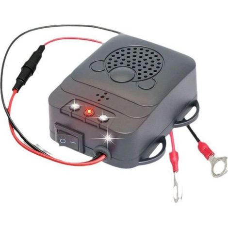 Répulsif ultrasons voiture LED - Ondes ultrasonores 12 24 KHz Lampes stroboscopiques LED rouges - Protection anti rongeurs véhicule (1/4)