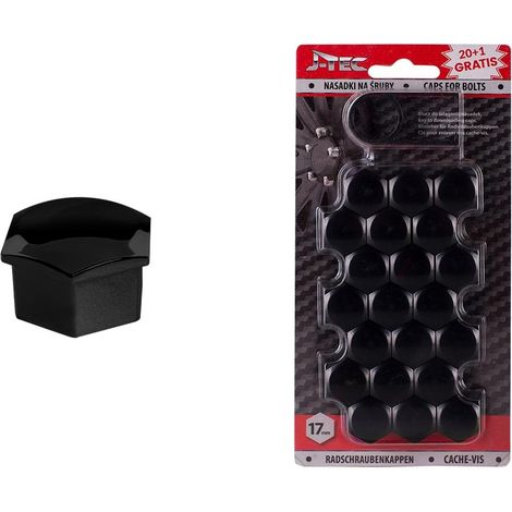 Tappi a vite neri da 17 mm
