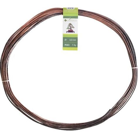 Filo di rame ricotto Geotools 3,0 mm per bonsai, 1 Kg