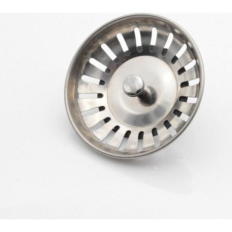 Cesta coladora para fregadero ZVD, con pasador, tapón de cesta coladora de acero inoxidable, repuesto ideal para fregadero Blanco, colador de cocina, válvula de cesta coladora (1/4)