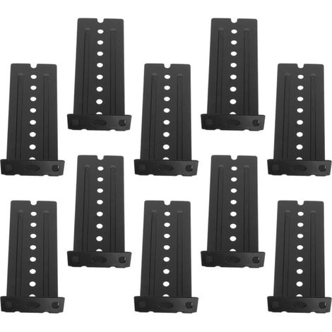 Support de glissière tiroir pour clavier coulissant, noir (1/5)