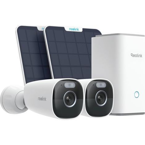 5MP Camera Surveillance WiFi Exterieure sans Fil, Alimenté par Batterie/Solaire, Vision Nocturne en Couleur, Aucun Frais Mensuel, Stockage Local, 2X Argus Eco Pro+Panneau Solaire (1/5)