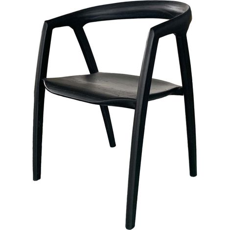 Amadeus - Fauteuil de table en bois noir Félix (1/2)