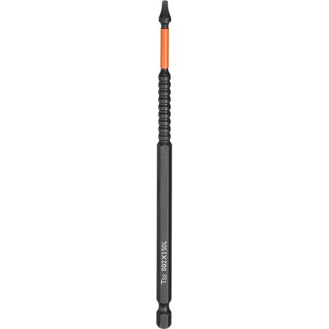 QUARKZMAN SQ2 Square Screwdriver Bits 1/4" Hex Shank Length 6" Magnetic S2 Steel for Repair Work Electric Screwdrivers (1/5)