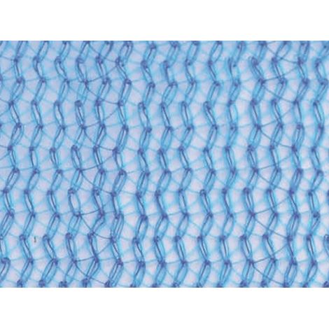 Filet échafaudage 50g/m² - Léger - Mailles triangulaires Bleu 2,57m x 10m Boutonnières côtés et double au milieu