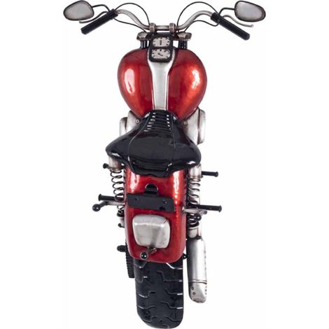 Patère Murale Vintage "Motard I" 65cm Rouge