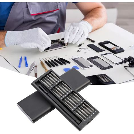 Trousse de Tournevis Multifonction 24 pièces Magnétique pour Réparation d'Appareils Électroniques (1/5)