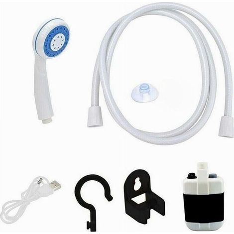 YMYNY Tragbare Dusche mit wiederaufladbarem Akku für Camping und Boote mit elektrischer Pumpe – (1/4)