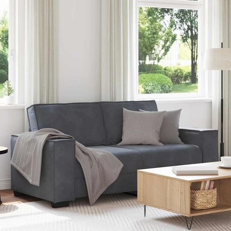 Sofá de 2 plazas de terciopelo gris oscuro 180x78x84 cm vidaXL