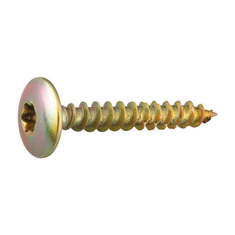 Vis penture - Viswood - Tête cylindrique bombée - TX - Acier zingué - 6 x 60 mm - Boîte de 100