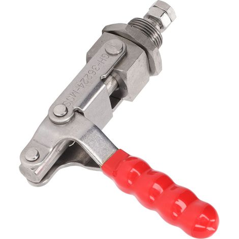 Pince à bascule manuelle, course de 66,8 mm, mouvement de poussée-traction à 180°, capacité de maintien de 318 kg (701 lbs). (1/5)