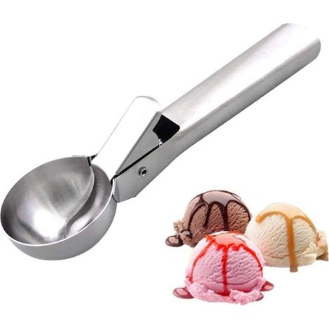 Löffel für Kartoffelpüree, Eiscreme, Küchengriff, Feder (1/5)