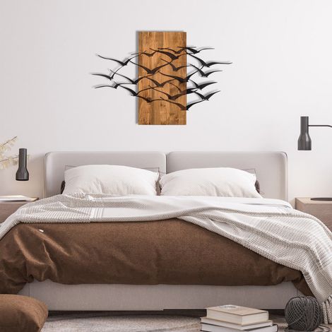 Décoration murale bois et métal Animal Migration (1/5)