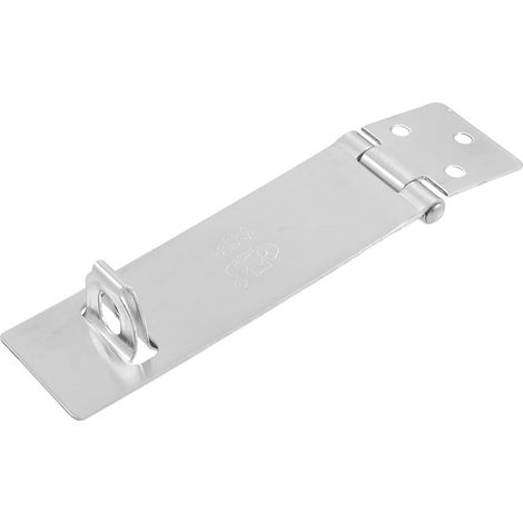 Schrank Türen Baumarkt Silber Ton Latch Haspe Staple Set Eisenwaren 100 mm Länge