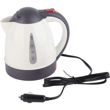 Bouilloire Electrique 24V, Bouilloire de Voyage 1000ML Bouilloire Rapide Chauffe-Eau en Acier Inoxydable pour Thé Café Chauffe Rapide (1/5)