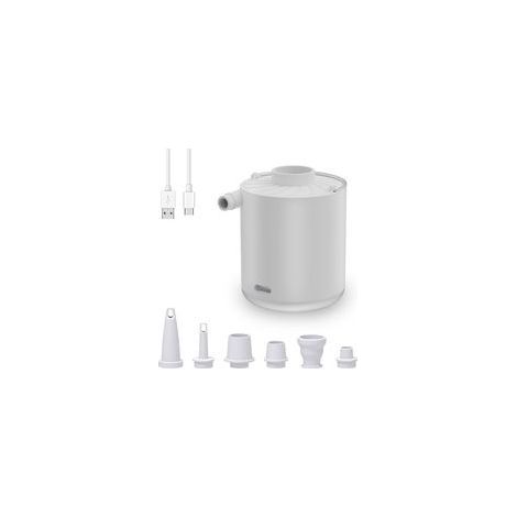 Gonfleur Électrique Rechargeable, Pompe à air Portable avec Lumière LED, Gonfleur/Dégonfleur avec 5 Buses pour Matelas Gonflable, Piscine, Bouée, Bateau Pneumatique, Anneau de Natation (1/5)