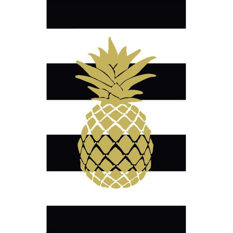 Telo Mare Spiaggia Piscina Jacquard In Spugna Disegno Golden Ananas (1/3)
