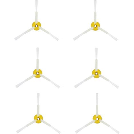 Pack de 6 brosses latérales pour iRobot Roomba série 500/600/700, Accessoires de pièces de Rechange, brosses latérales en PC et Nylon (1/5)