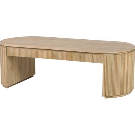 Couchtisch Myra aus braunem Mangoholz, 140 x 70 x 45 cm (1/5)