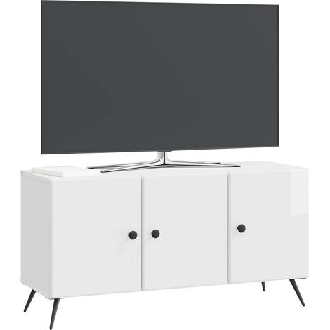 Maison Exclusive - TV-Schränk Hochglanz Weiß 99 x 34,5 x 50 cm Ho