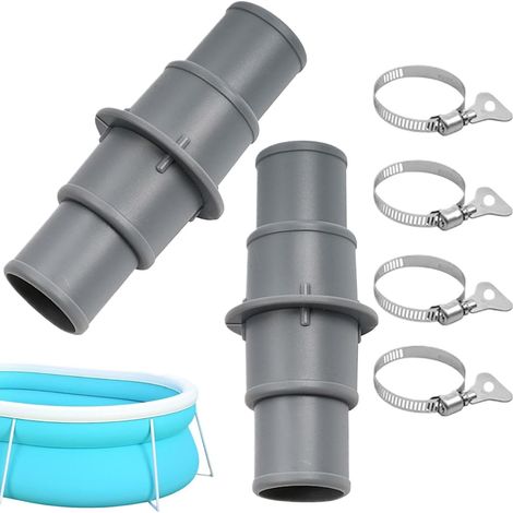 Kit de raccords pour tuyau de piscine, adaptateurs de rechange, convenant aux propriétaires, aux passionnés de jardinage, aux débutants et aux utilisateurs confirmés. (1/5)
