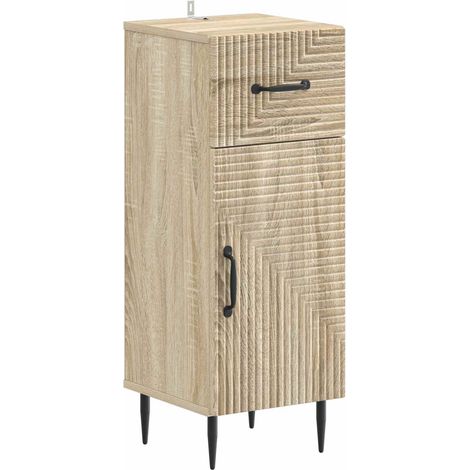 Bathroom Storage Cainet HAARLEM Sonoma Oak 30 x 31 x 80 cm vidaXL (1/5)