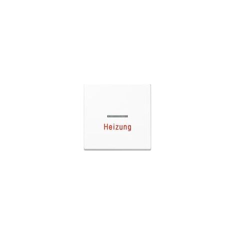 Jung Bilanciere 1 scomparto, scritta "Heizung", con conduttore di luce, duroplastico, Serie A, bianco alpino A 590 H WW