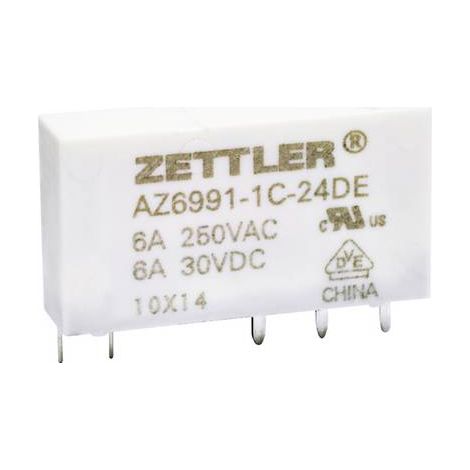 Zettler Electronics AZ6991-1AE-24DE Relais pour circuits imprimés 24 V/DC 8 1 NO (T) 1 pc(s) Y174702 (1/2)
