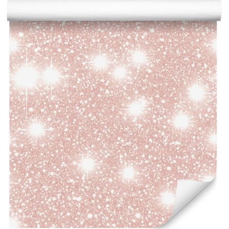 Carta da parati con glitter color corallo, sfondo color corallo per soggiorno e camera da letto 50x1000 cm (1/5)