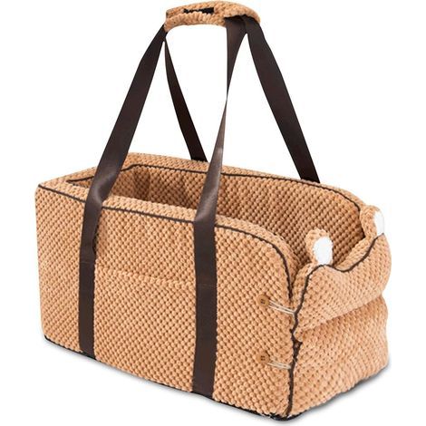 AIDUCHO Asientos de seguridad para perros y gatos de menos de 6 kg, bolsa transportadora transpirable para perros, correas de hombro portátiles y extraíbles, cesta para perros, cama para perros para c (1/5)