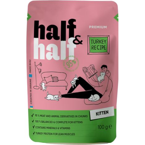 Aliment humide premium pour chat Junior à la dinde 100 g (1/5)
