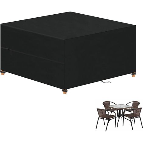Abdeckung Gartenmöbel 125x125x74cm Wasserdicht 420D Oxford Schutzhülle für Tisch & Loungemöbel (1/5)