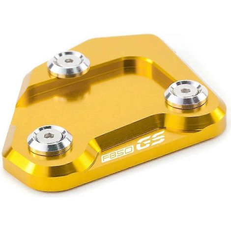 Seitenständerverbreiterung für BMW F850GS, F 850 GS Adventure, CNC-gefrästes Aluminium – Gold-Stil A