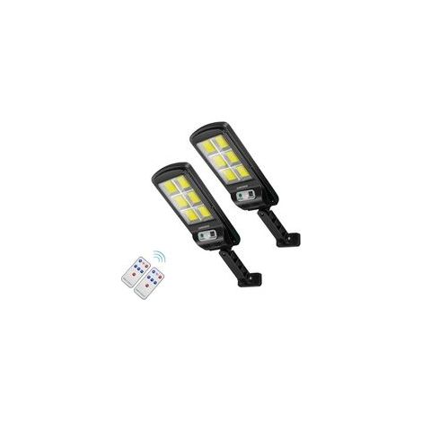 1 x Solar-Gartenleuchte, IP67 wasserdicht mit Bewegungsmelder, 6 COB 120 LEDs, 800 W, 6000 mAh, für den Außenbereich und Sicherheitszwecke (1/5)