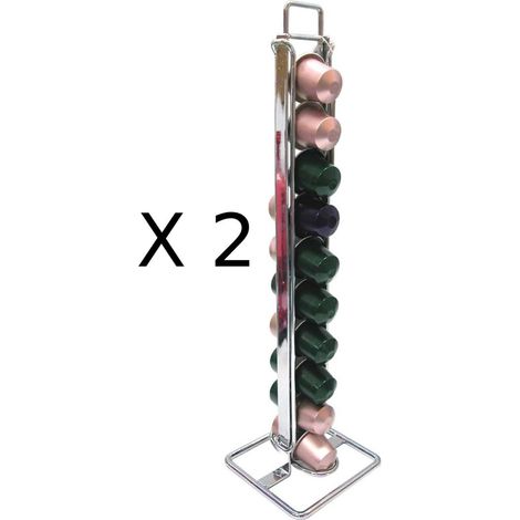 Lot de 2 Porte dosettes 20 capsules Nespresso (1/3)
