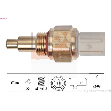 Interrupteur de température, ventilateur de radiateur EPS 1.850.050 HONDA